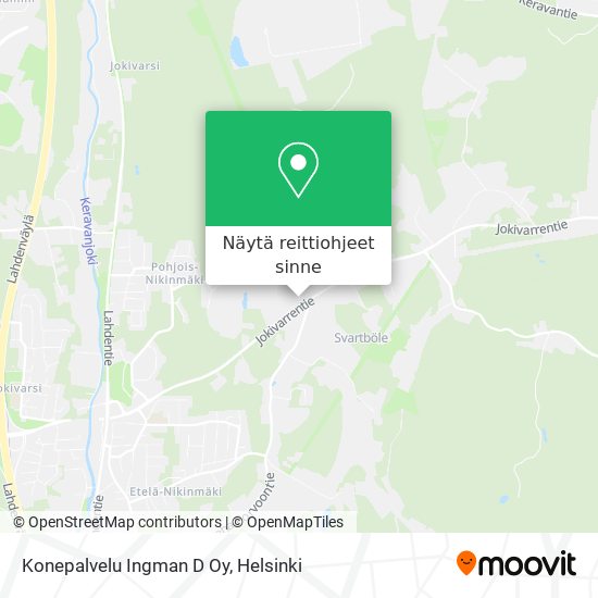 Konepalvelu Ingman D Oy kartta
