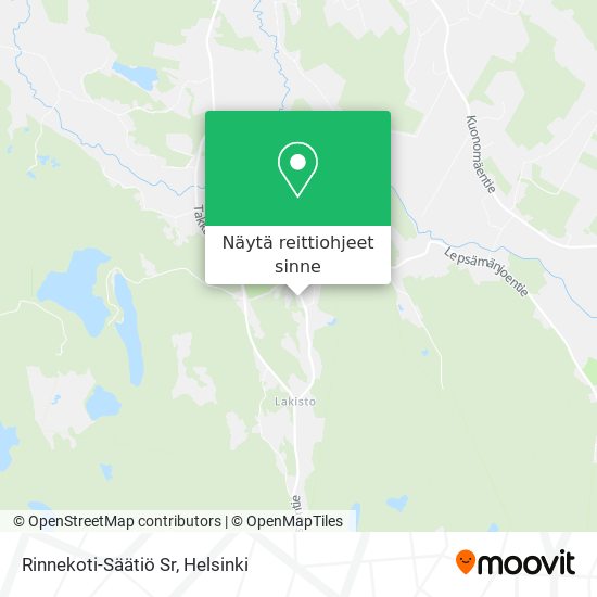 Rinnekoti-Säätiö Sr kartta