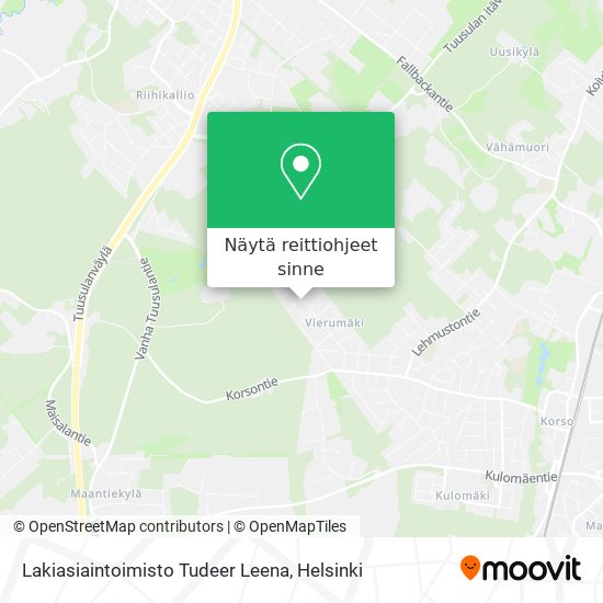 Lakiasiaintoimisto Tudeer Leena kartta