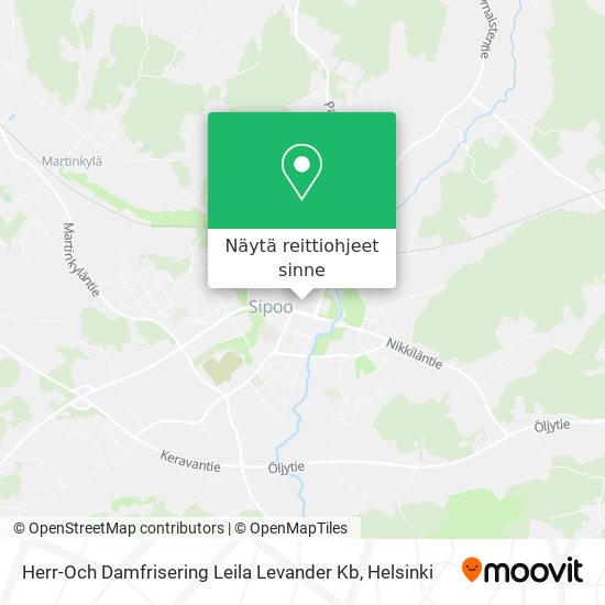 Herr-Och Damfrisering Leila Levander Kb kartta