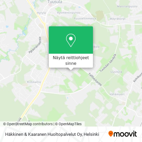 Häkkinen & Kaaranen Huoltopalvelut Oy kartta