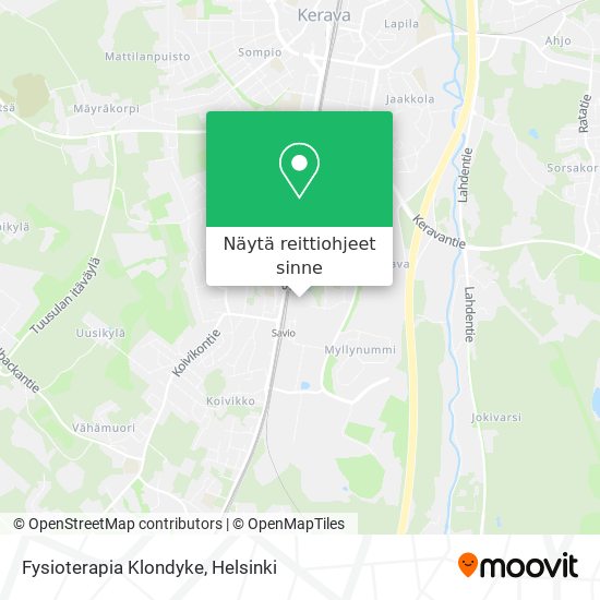 Fysioterapia Klondyke kartta