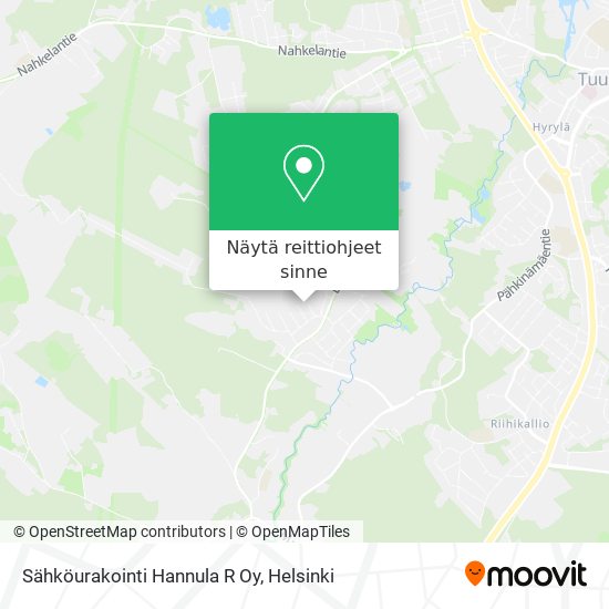 Sähköurakointi Hannula R Oy kartta