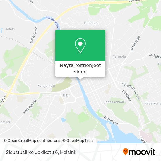 Sisustusliike Jokikatu 6 kartta