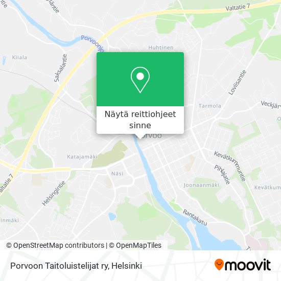 Porvoon Taitoluistelijat ry kartta