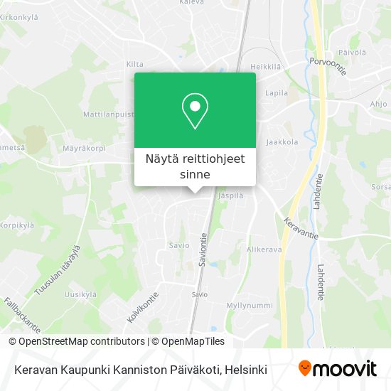 Keravan Kaupunki Kanniston Päiväkoti kartta