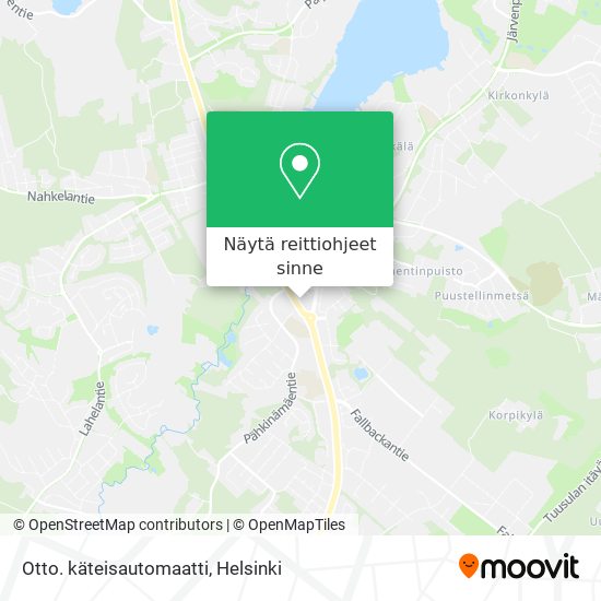 Otto. käteisautomaatti kartta