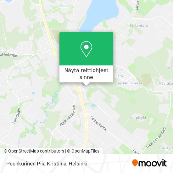 Peuhkurinen Piia Kristiina kartta