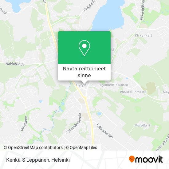 Kenkä-S Leppänen kartta