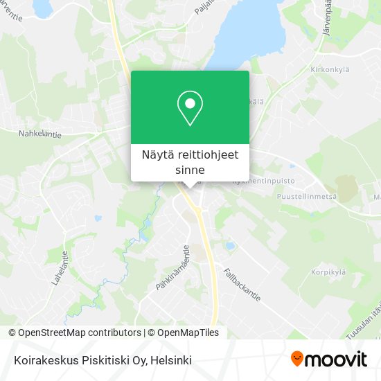 Koirakeskus Piskitiski Oy kartta