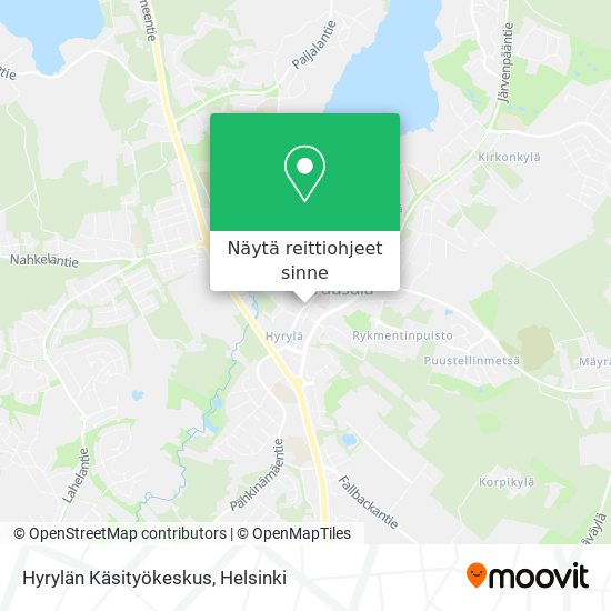 Hyrylän Käsityökeskus kartta