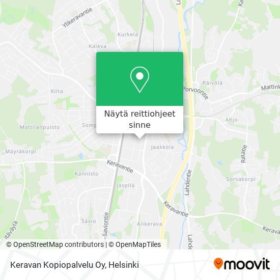 Keravan Kopiopalvelu Oy kartta