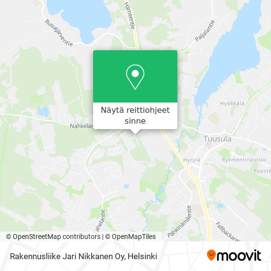 Rakennusliike Jari Nikkanen Oy kartta