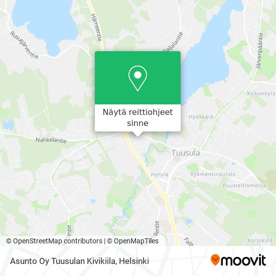 Asunto Oy Tuusulan Kivikiila kartta