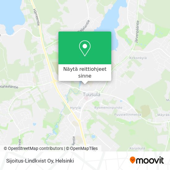 Sijoitus-Lindkvist Oy kartta