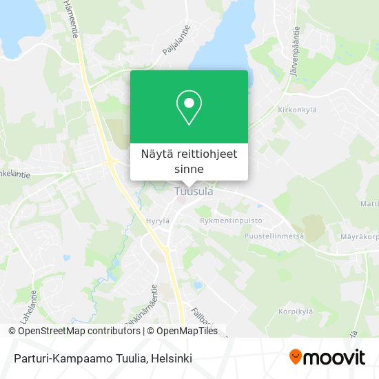Parturi-Kampaamo Tuulia kartta