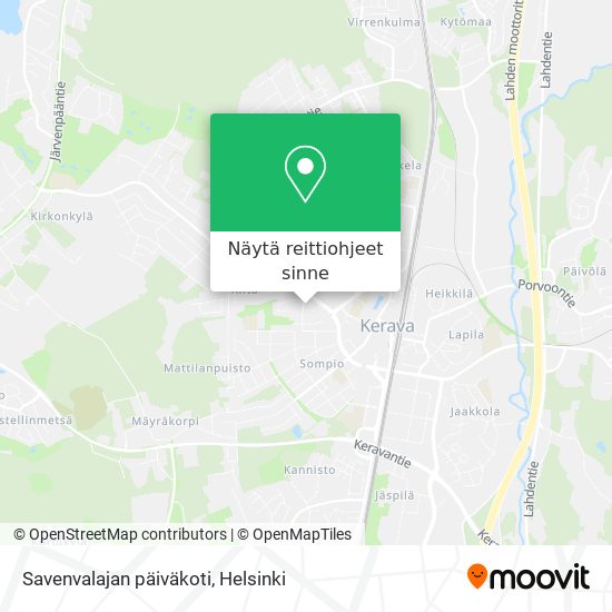 Savenvalajan päiväkoti kartta
