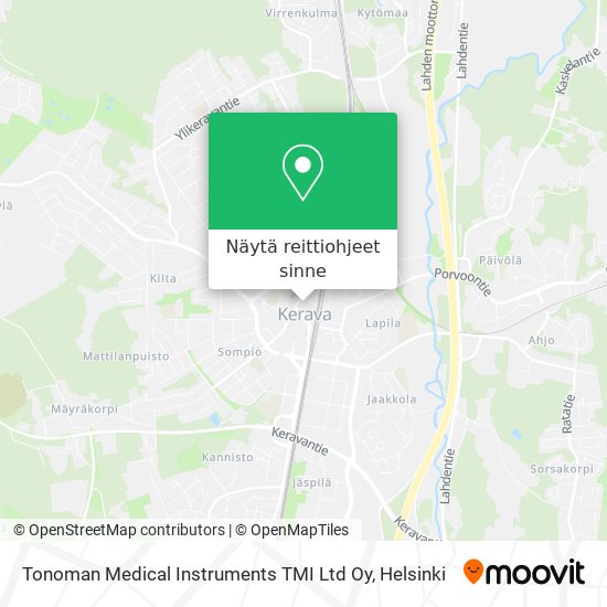Tonoman Medical Instruments TMI Ltd Oy kartta