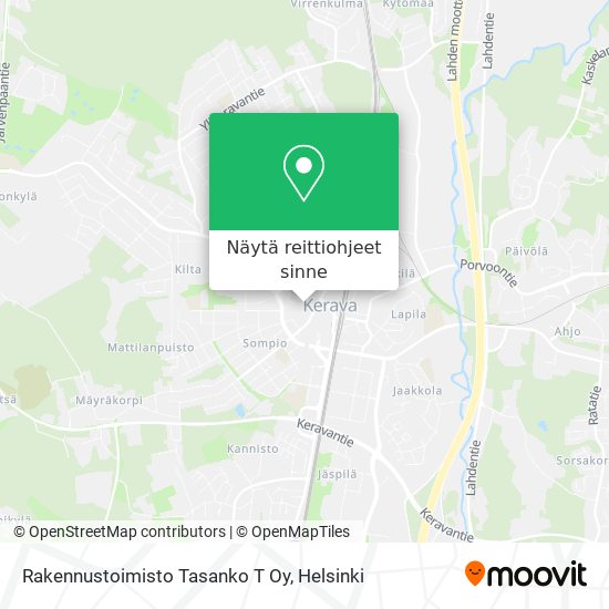 Rakennustoimisto Tasanko T Oy kartta