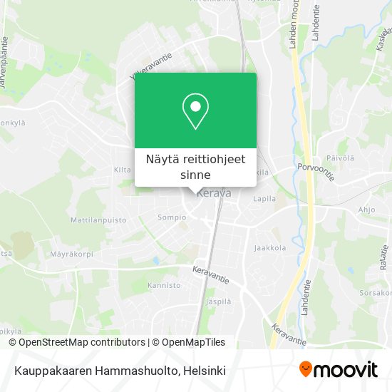 Kauppakaaren Hammashuolto kartta