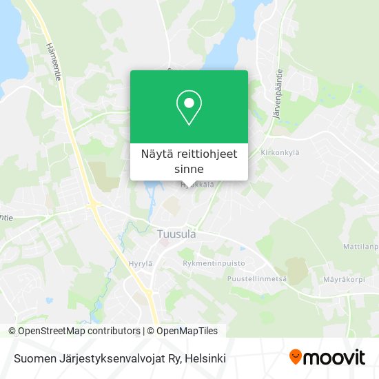 Suomen Järjestyksenvalvojat Ry kartta