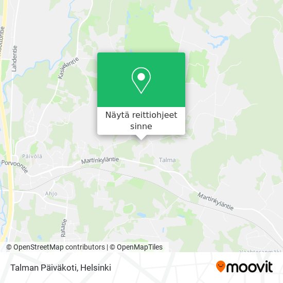 Talman Päiväkoti kartta