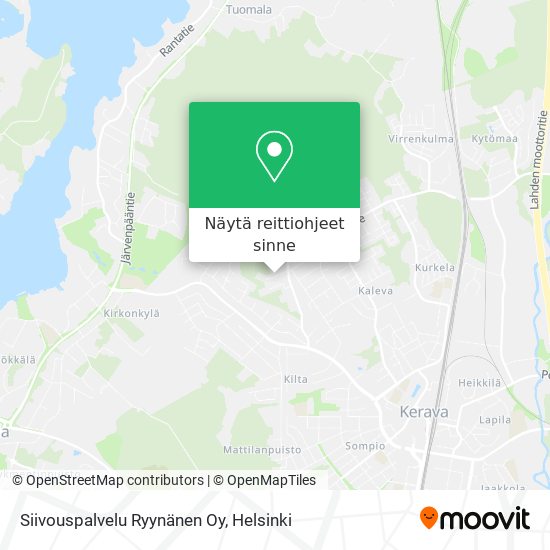 Siivouspalvelu Ryynänen Oy kartta