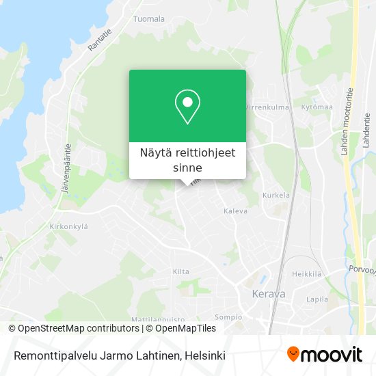 Remonttipalvelu Jarmo Lahtinen kartta