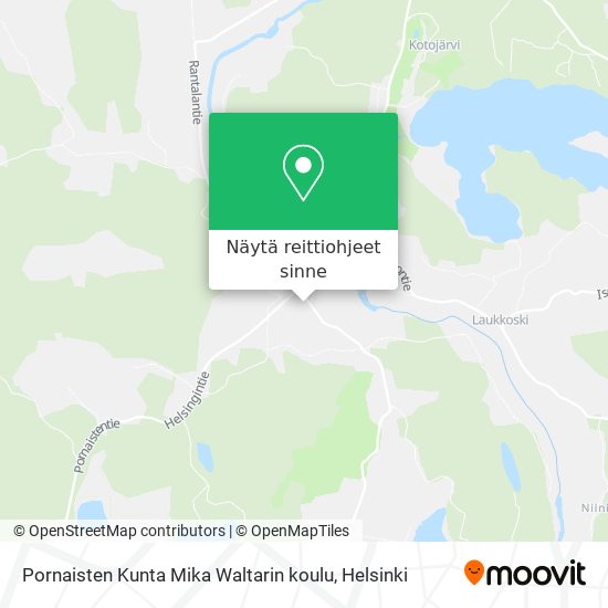 Pornaisten Kunta Mika Waltarin koulu kartta