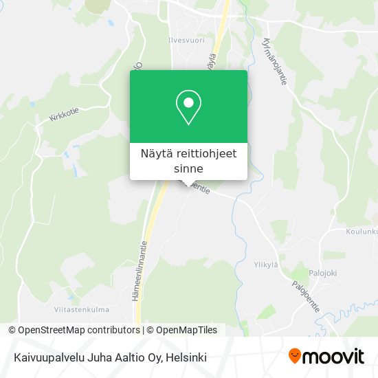 Kaivuupalvelu Juha Aaltio Oy kartta