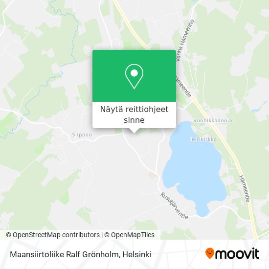 Maansiirtoliike Ralf Grönholm kartta