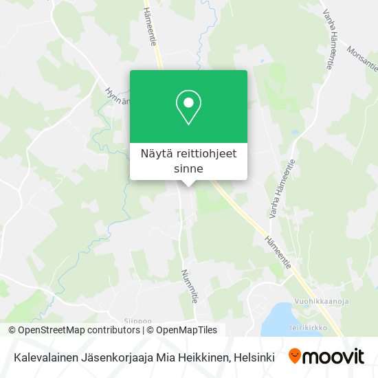 Kalevalainen Jäsenkorjaaja Mia Heikkinen kartta