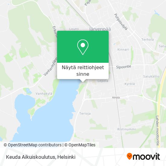 Keuda Aikuiskoulutus kartta