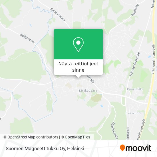 Suomen Magneettitukku Oy kartta