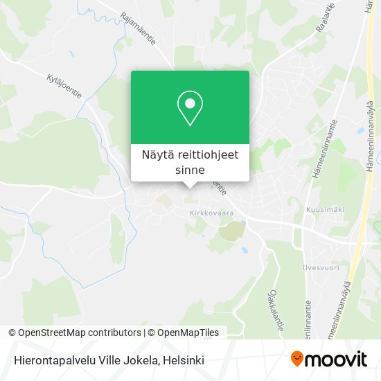 Hierontapalvelu Ville Jokela kartta