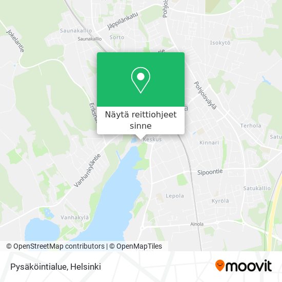 Pysäköintialue kartta