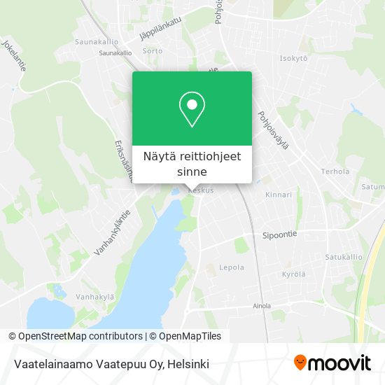 Vaatelainaamo Vaatepuu Oy kartta