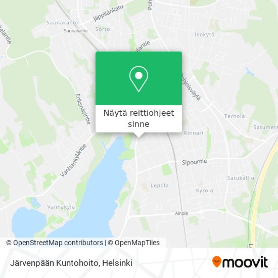 Järvenpään Kuntohoito kartta