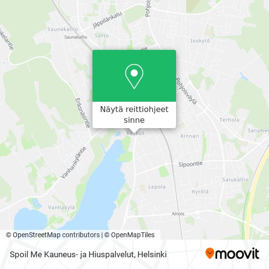 Spoil Me Kauneus- ja Hiuspalvelut kartta