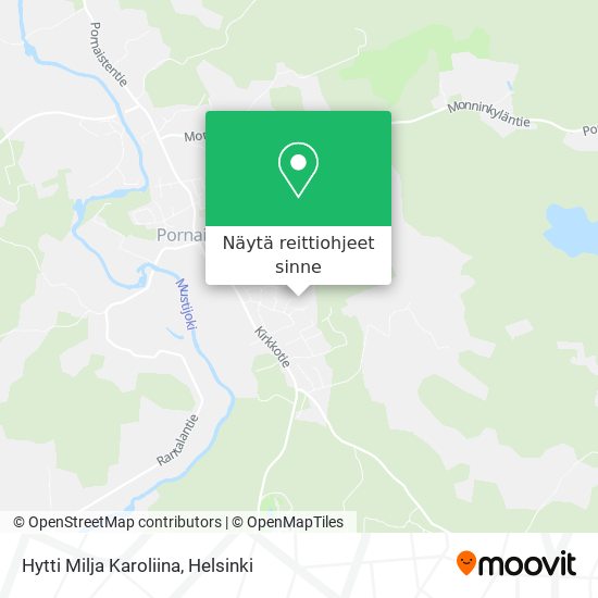 Hytti Milja Karoliina kartta