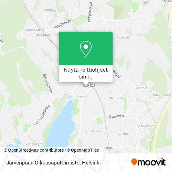 Järvenpään Oikeusaputoimisto kartta