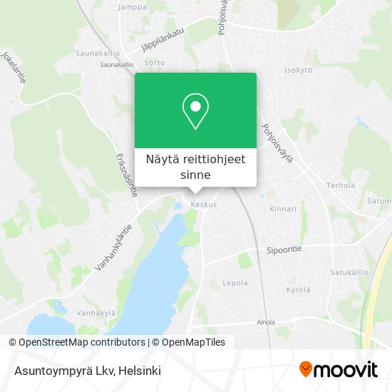 Asuntoympyrä Lkv kartta