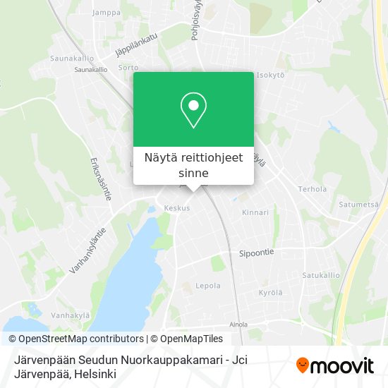 Järvenpään Seudun Nuorkauppakamari - Jci Järvenpää kartta