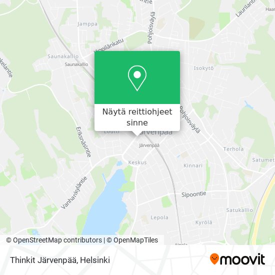 Thinkit Järvenpää kartta