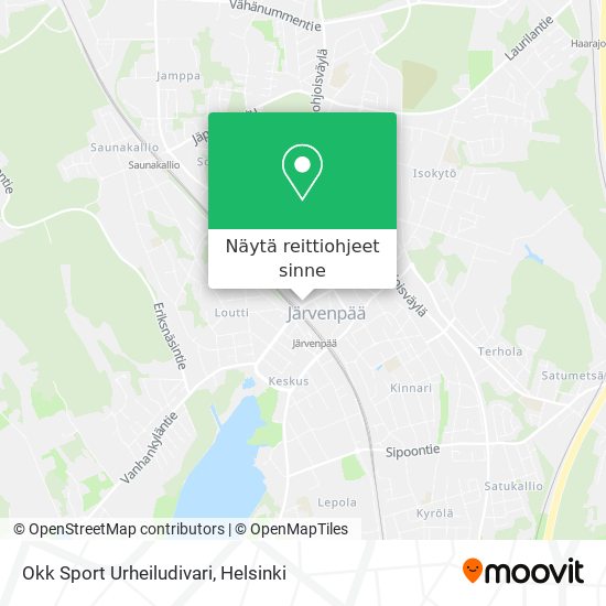 Okk Sport Urheiludivari kartta