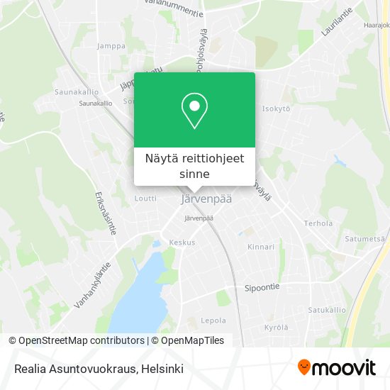 Realia Asuntovuokraus kartta