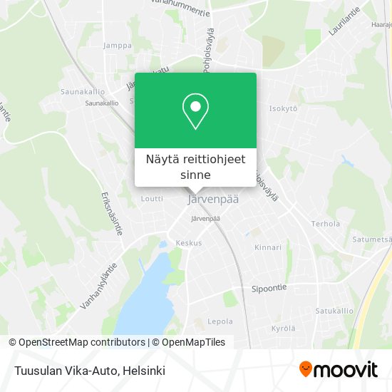 Tuusulan Vika-Auto kartta