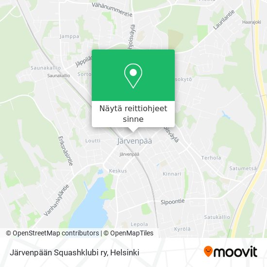 Järvenpään Squashklubi ry kartta