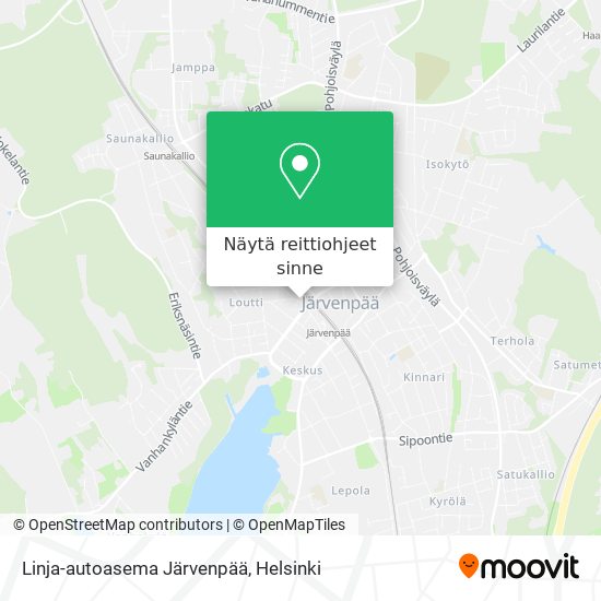 Linja-autoasema Järvenpää kartta