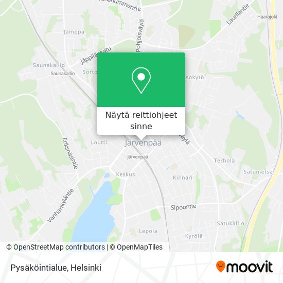 Pysäköintialue kartta